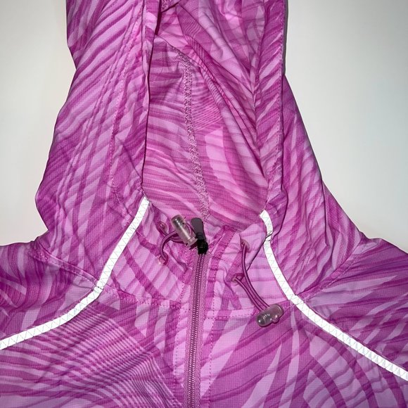 Saucony Freedom Running Lightweight Windbreaker Jacket Zip-Up Hood XL - Picture 5 of 7